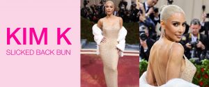 Met Gala 2022- Kim K: Slicked Back Bun